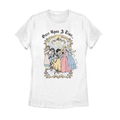 Women's Disney Princesses Classic Once Upon a Time T-Shirt | Target