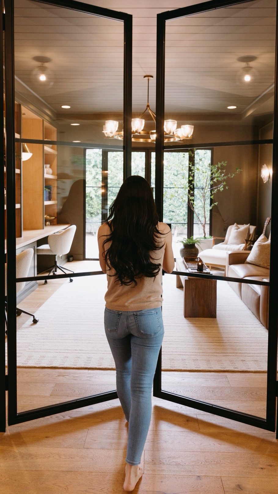 From removing two exterior windows and replacing them with double doors to adding new interior doors off the foyer, to adding a custom wall-to-wall built-in with desks that completely anchors the space, this den has truly come to life.

This room used to be a white box and looked like an afterthought. Now, it’s one of the most lived in rooms in our home. It’s where work gets done, ideas happen, and where we all gather at the end of the day to unwind.

PAINT COLOR: Tungsten by Sherwin Williams 


den makeover, den renovation, home renovation ideas, before and after den, moody den, Sherwin Williams Tungsten, Tungsten Sherwin Williams, den paint color, moody paint color, built in wall, custom built in, foyer doors, double doors, interior doors, exterior windows replaced with doors, home transformation, cozy den ideas, family den, home office den, den design ideas, dark and moody room, built in cabinetry, custom millwork, neutral home decor, organic modern home, family workspace, relaxing den, designer look for less, elevated home design, lived in home, beautiful functional spaces

#LTKSeasonal #LTKdayinmylife #LTKHome