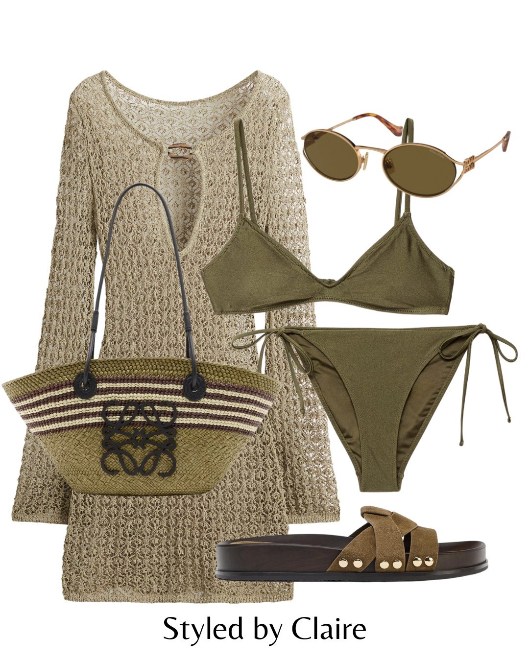 Beach club fit🥝🥝🥝🥝
Tags: new in H&M knitted cover up poolside beaded mini dress holiday vacation bikini khaki Zara mango suede chunky sandals loewe raffia bag fashion summer inspo outfit ideas chic women’s style Dubai Ibiza Barcelona 

#LTKsummer #LTKstyletip