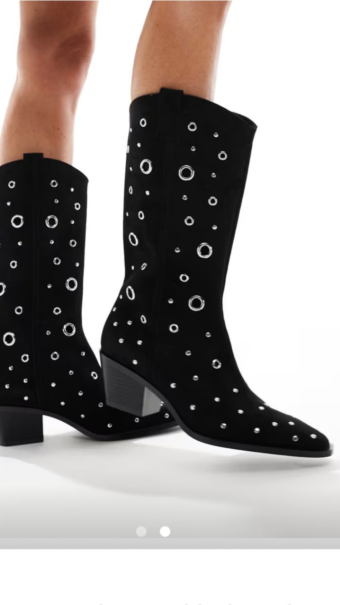 Studded boots in black 

#LTKSeasonal #LTKFestival #LTKShoeCrush