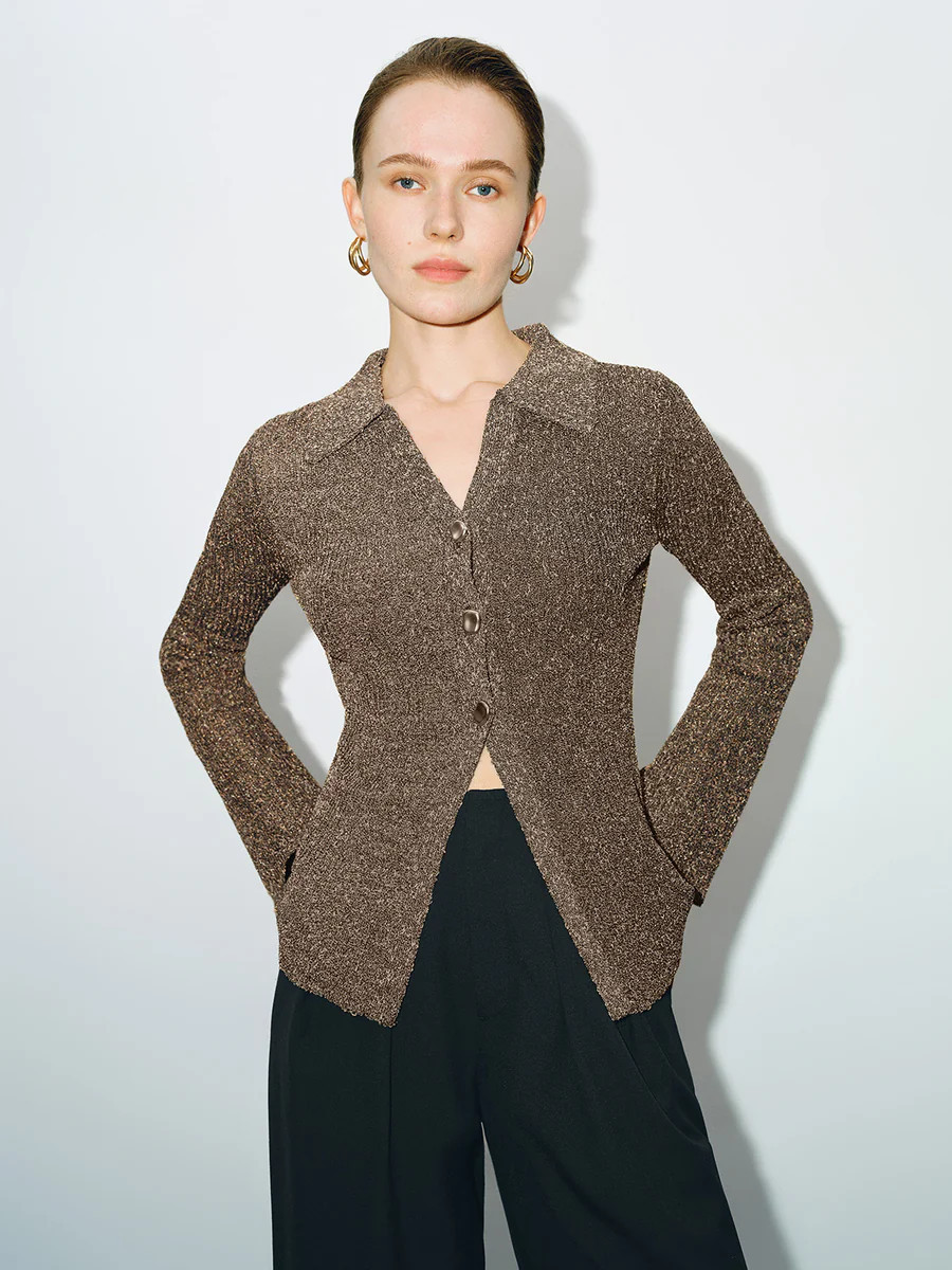 Skinny Skater Knitted Cardigan | Urban Revivo