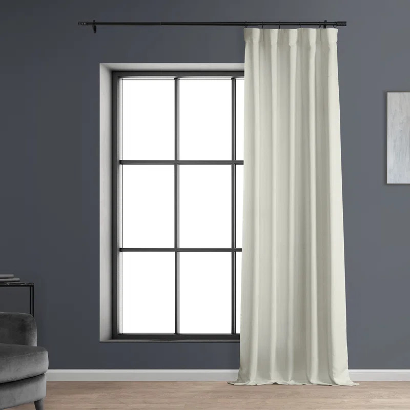 Armita Faux Linen Room Darkening Curtains for Bedroom - Living Room Window Curtain Single Panel D... | Wayfair North America