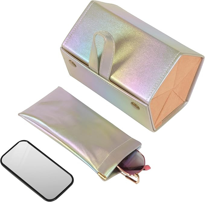 Travel Sunglass Organizer, Portable Multiple PU Eyeglass Case, 5-Slot Glasses Storage with Sungla... | Amazon (US)