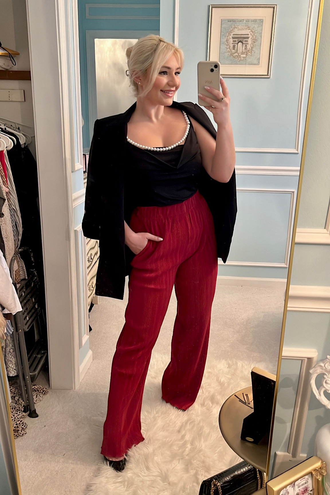 On sale now! Taking my holiday pieces and revamping them for Valentine’s Day ❤️ 

#LTKworkwear #LTKsalealert #LTKSeasonal