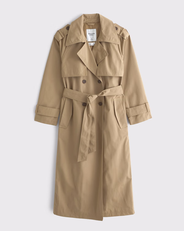 Women's Classic Trench Coat | Women's Coats & Jackets | Abercrombie.com | Abercrombie & Fitch (US)