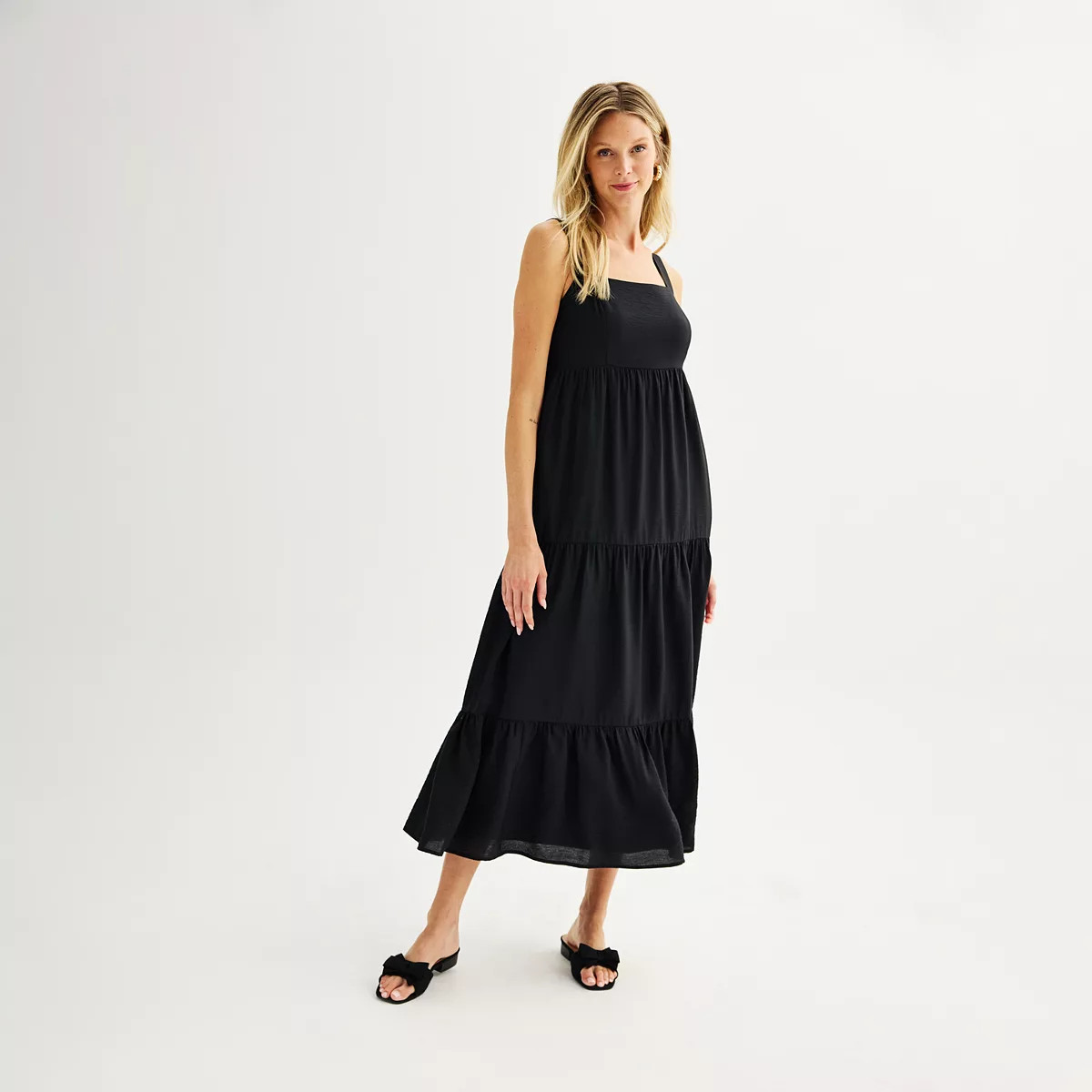 Women's Nine West Tiered Maxi Dress | Kohl's