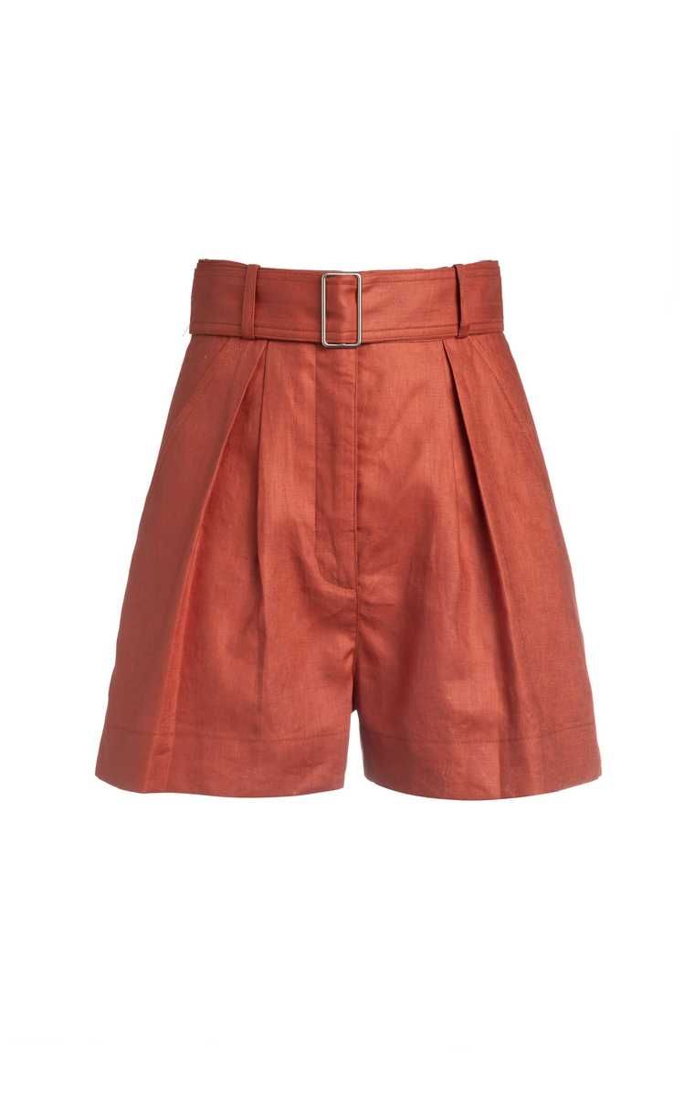 Pleated Linen Shorts | Moda Operandi (Global)