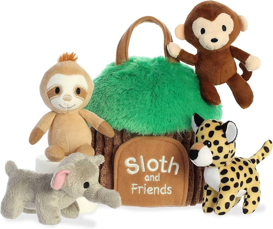 ebba™ Engaging Baby Talk™ Sloth and Friends™ Baby Stuffed Animal - Sensory Delight - Intera... | Amazon (US)