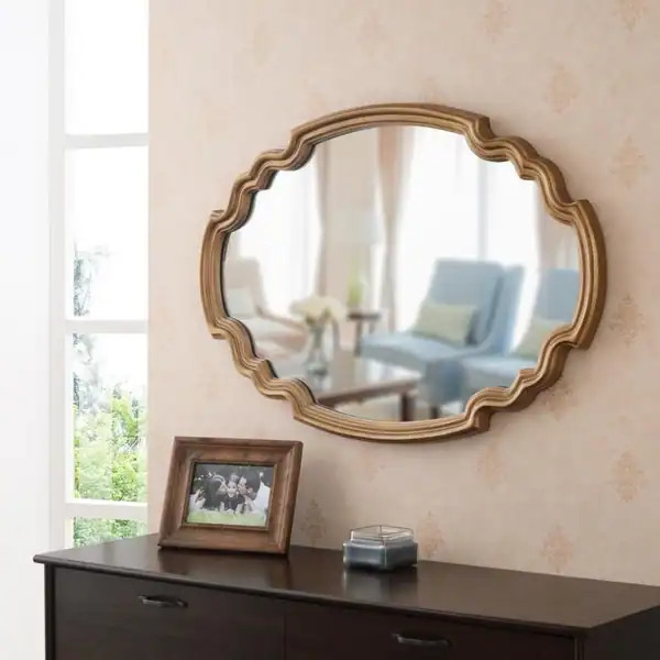 Theater Gold 24.5" Wall Mirror - 35.5"x 24.5" | Bed Bath & Beyond