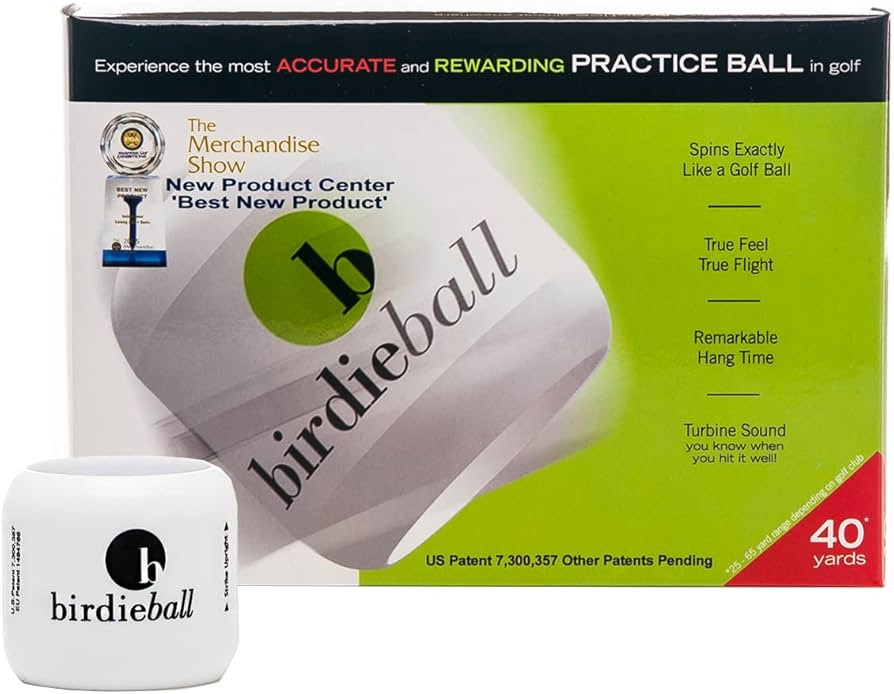 BirdieBall Practice Golf Balls, Full Swing Limited Flight Golf Practice Balls, Perfect Training A... | Amazon (US)