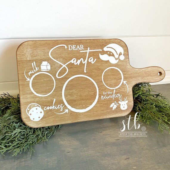 Dear Santa Tray for Cookies and Milk SVG PNG and Printable | Etsy | Etsy (US)