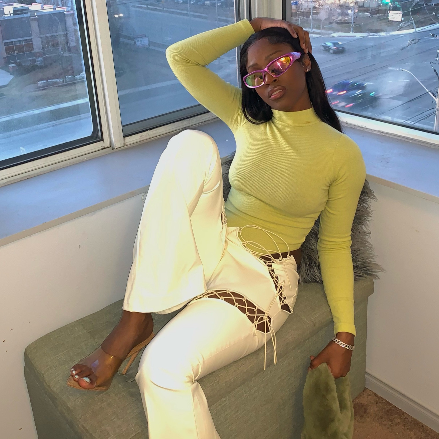 Spring Fashion Inspo. Low leather wide leg pants and a turtleneck. The colour choice ran out but I re styled it with another colour 👀. Do you like it ?

#LTKbeauty #LTKSpringSale #LTKstyletip