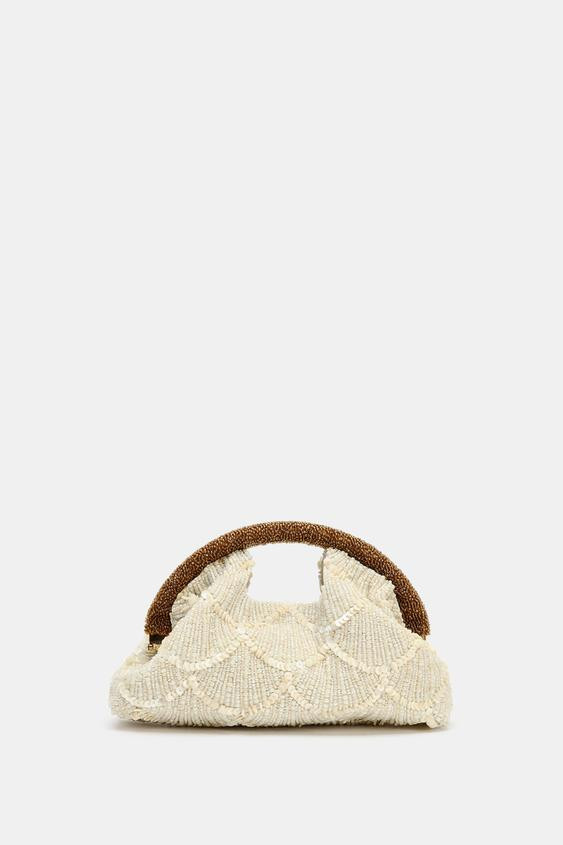 APPLIQUE CLUTCH BAG | Zara US