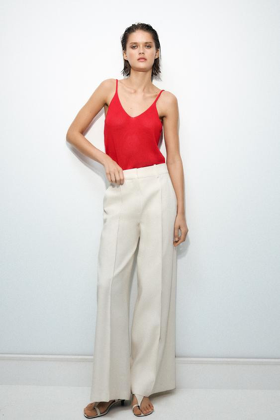 ZW COLLECTION WIDE LEG PANTS | Zara US