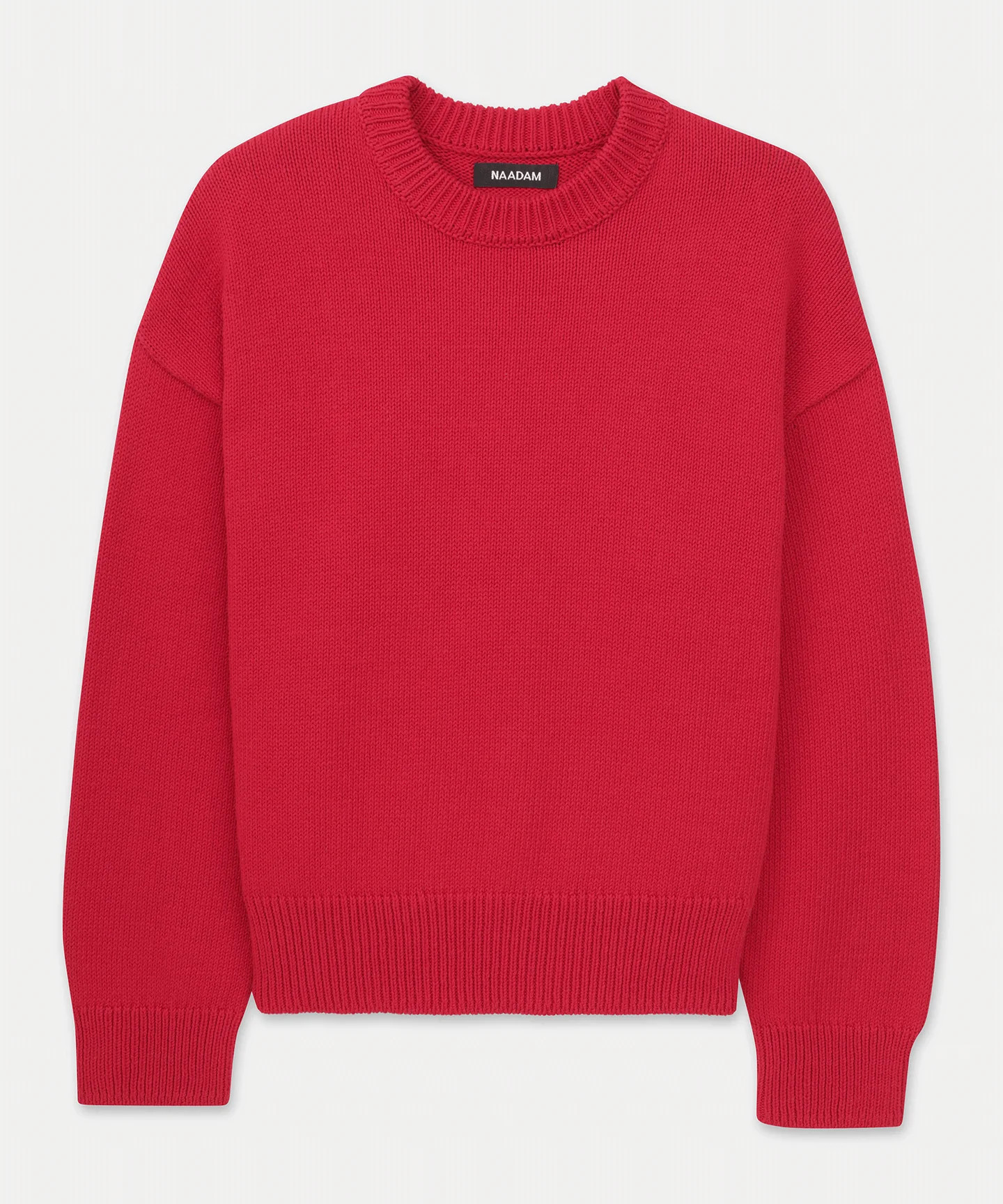 Cotton Relaxed Crewneck Sweater | NAADAM