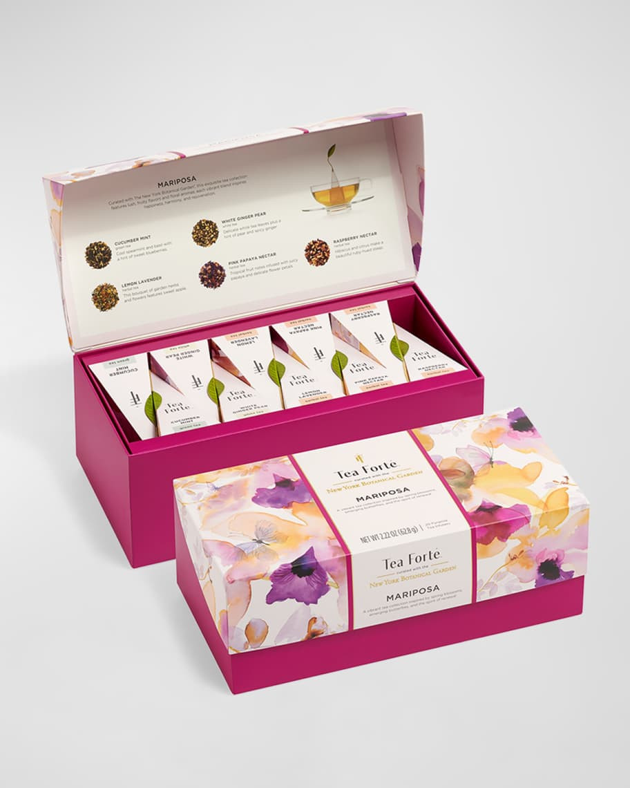 Tea Forte x NYBG Mariposa Tea Presentation Box | Neiman Marcus