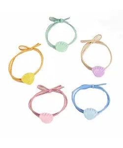 Summer Hair Tie Beach Ponytail Holder Shell Starfish Hair Rope Band Ocean Hair Rings Tie BW19 (Se... | Amazon (US)