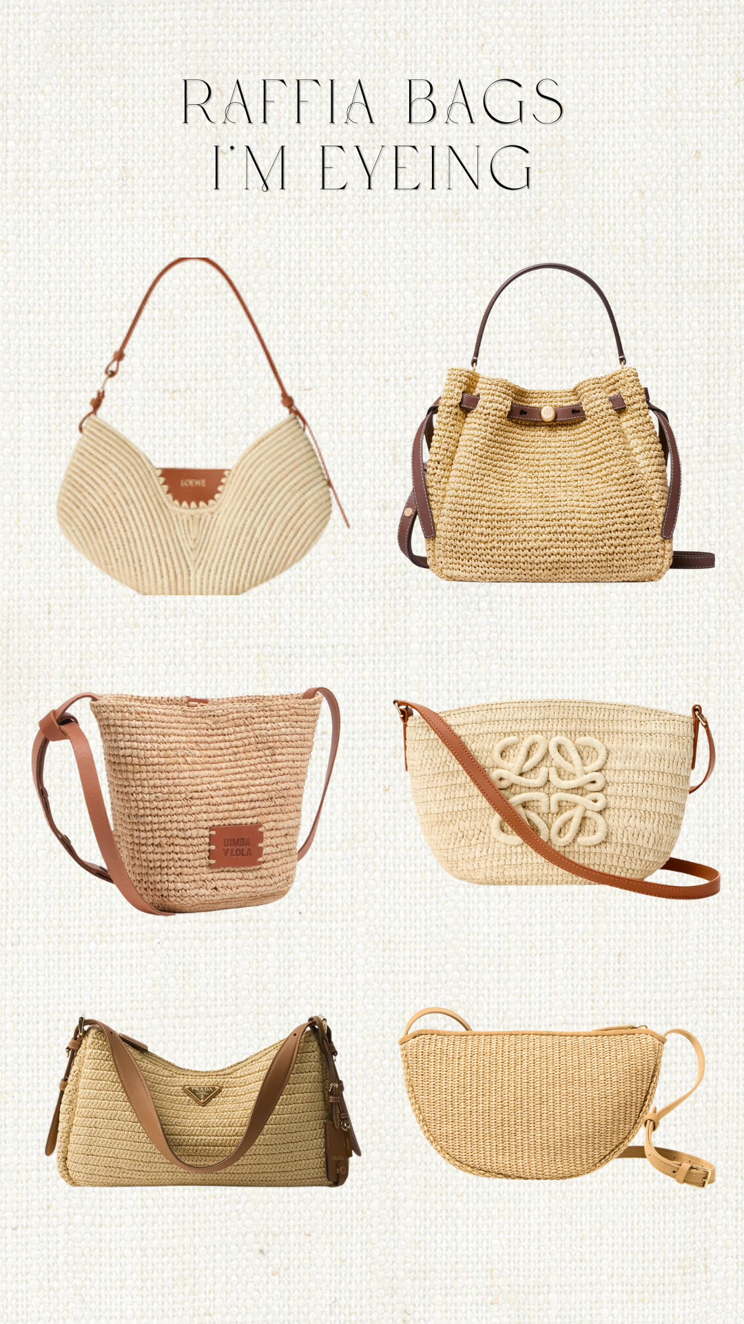 Raffia bags I'm eyeing! 

 