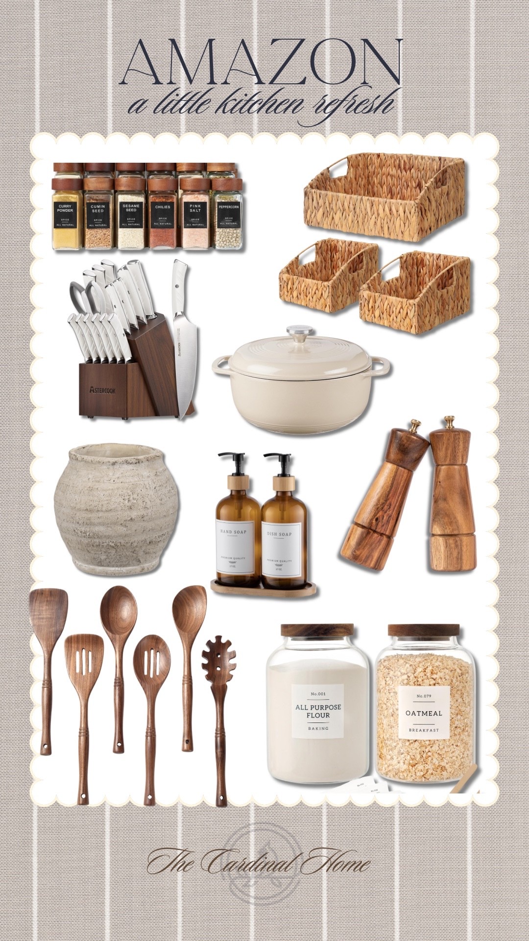 Amazon kitchen refresh

These Amazon finds are giving my kitchen a simple refresh without a full renovation.

From the woven storage baskets to the glass pantry jars and wooden utensils — these are the kinds of pieces that make everyday spaces feel more warm, organized, and intentional.

Saving these for my next kitchen reset.

kitchen organization, Amazon kitchen finds, pantry jars, woven baskets, wooden utensils, kitchen refresh

#LTKmomlife #LTKdayinmylife #LTKHome