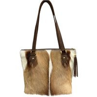 Springbok Skin & Buffalo Hide Shoulder Purse Tote With Mohawk Medium Or Large | Etsy (US)