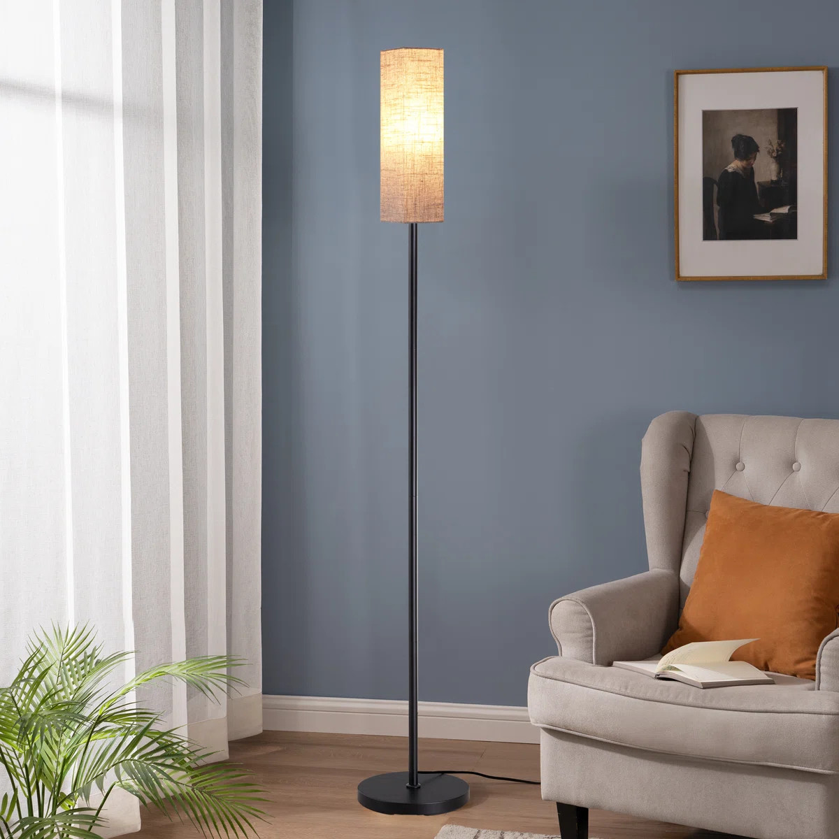 Osblek 65'' Traditional Floor Lamp with Remote Control and Bulb Included | Wayfair North America