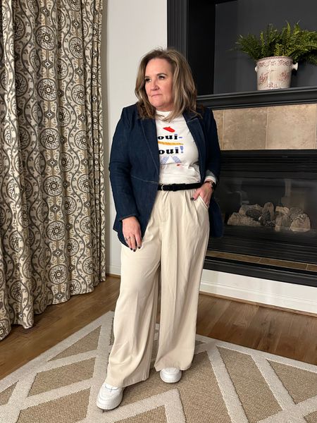 What I really wore today.
Blazer size 2.0 
Sweater size 
Pants size 
Sneakers are true to size 20% off code Nanette

Work outfit, travel outfit, vacation, outfit, spring outfit

#LTKfindsunder100 #LTKover40 #LTKmidsize