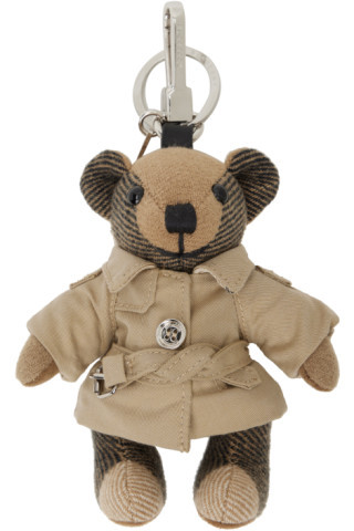 베이지 토마스 베어 트렌치 코트 키링 | SSENSE