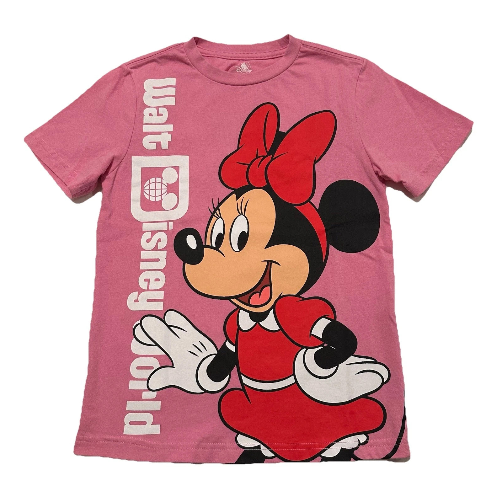 Disney Parks Walt Disney World Pink Minnie Mouse AOP T-Shirt Girls Youth 9/10 | eBay US