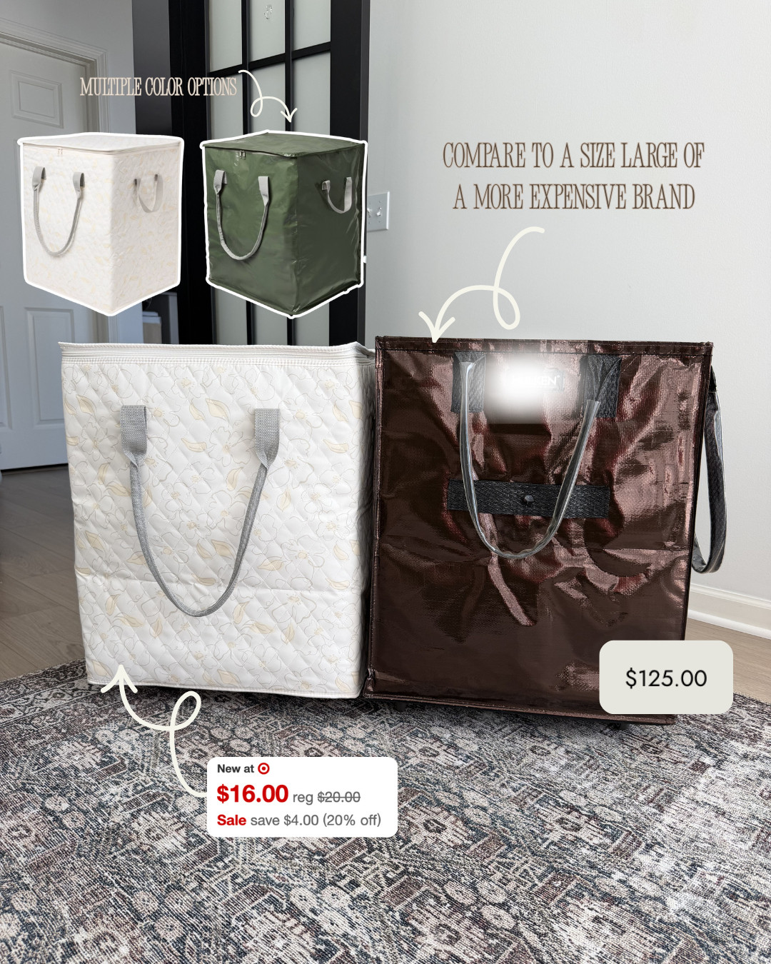 One of your favorite storage finds is on sale again! 🤍  It's just $16 right now & Perfect for moving, dorms, seasonal storage, or keeping your closet organized!

prime day deals, wedding guest dress summer, fathers day gift guide, date night outfits, travel outfits, summer outfits, summer dresses, country concert outfits, concert outfits, business casual workwear, target storage, organization finds, dorm essentials, home organization, target deals
 

 #LTKmomlife #LTKSeasonal #LTKTravel