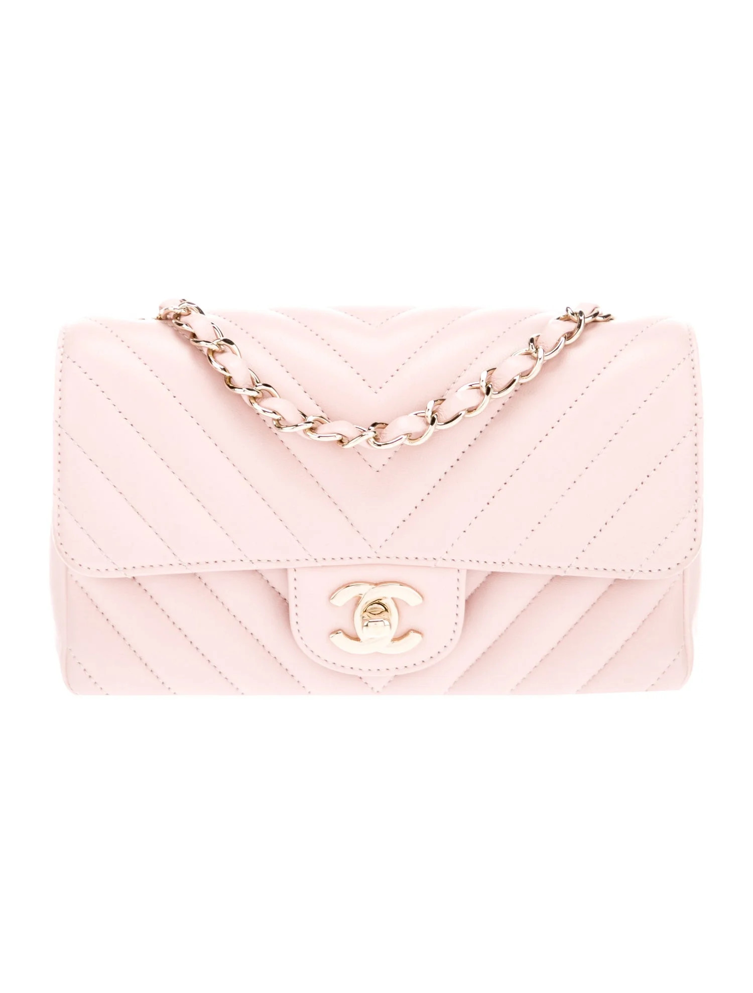 Classic Rectangular Mini Chevron Flap Bag | The RealReal