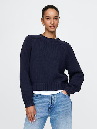 Relaxed Balloon-Sleeve Sweater | Gap (US)