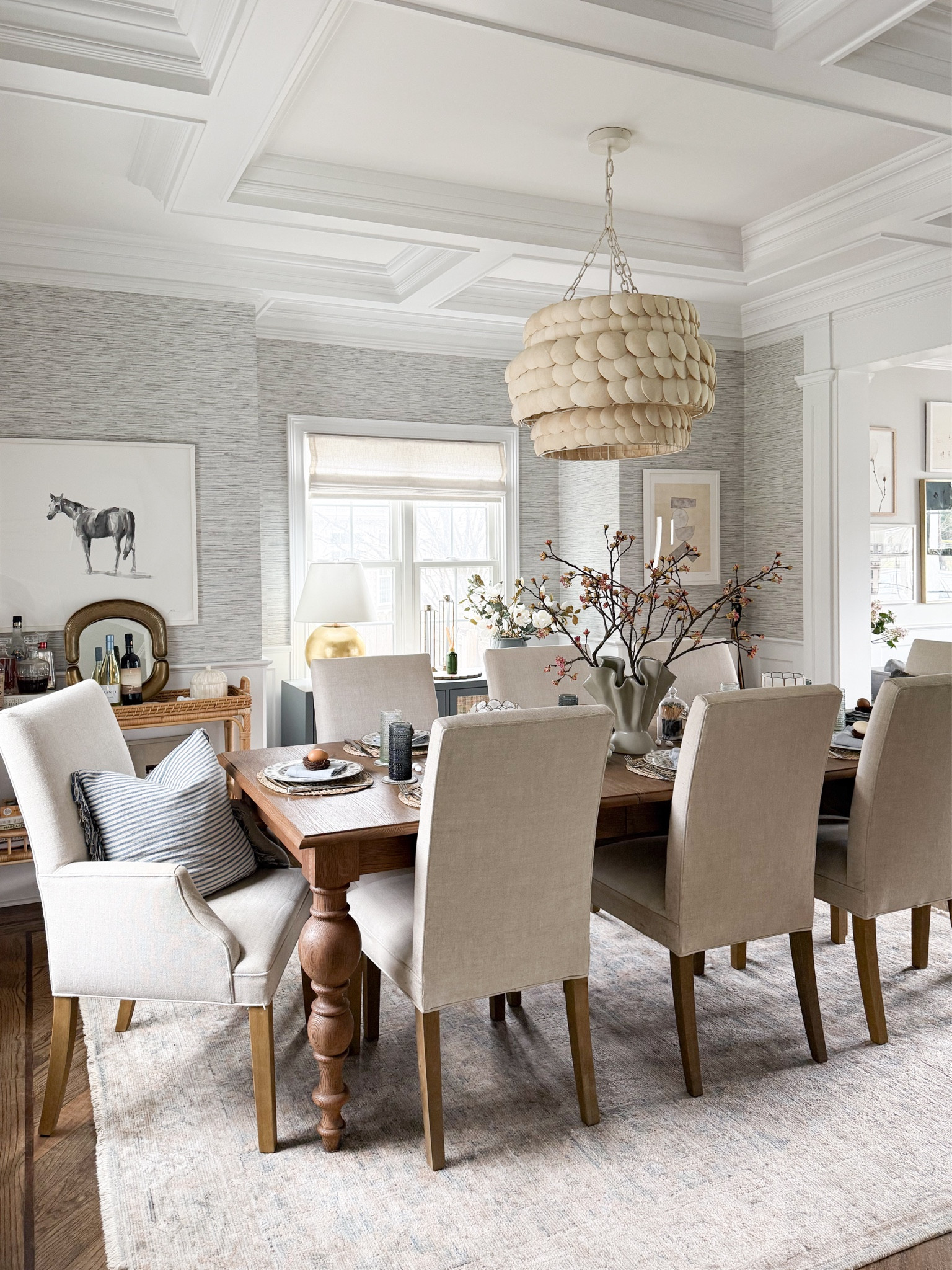 This dining space feels like the perfect balance of cozy and elevated. I love how the mix of textures, soft neutrals, and natural light creates a space that feels both polished and livable. It's a look that will never go out of style.

neutral dining room decor, cozy modern home, coastal interior design, warm wood table, soft neutral palette, timeless interiors, home styling inspiration, elevated everyday living girlonthehudson

#LTKSeasonal #LTKHome