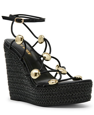 Women's Oaklie Studded Strappy Wedge Sandals | Macy's
