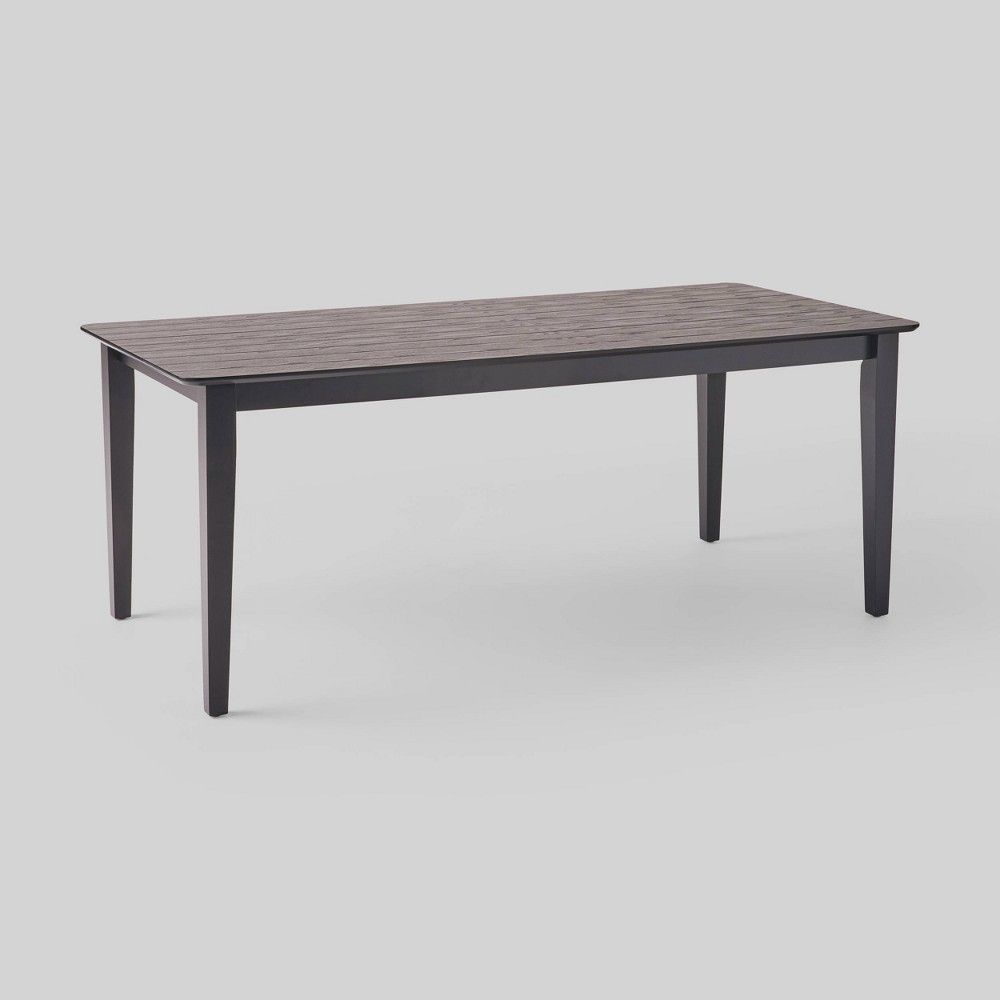 Dickinson Rectangular Farmhouse Dining Table Black - Christopher Knight Home | Target