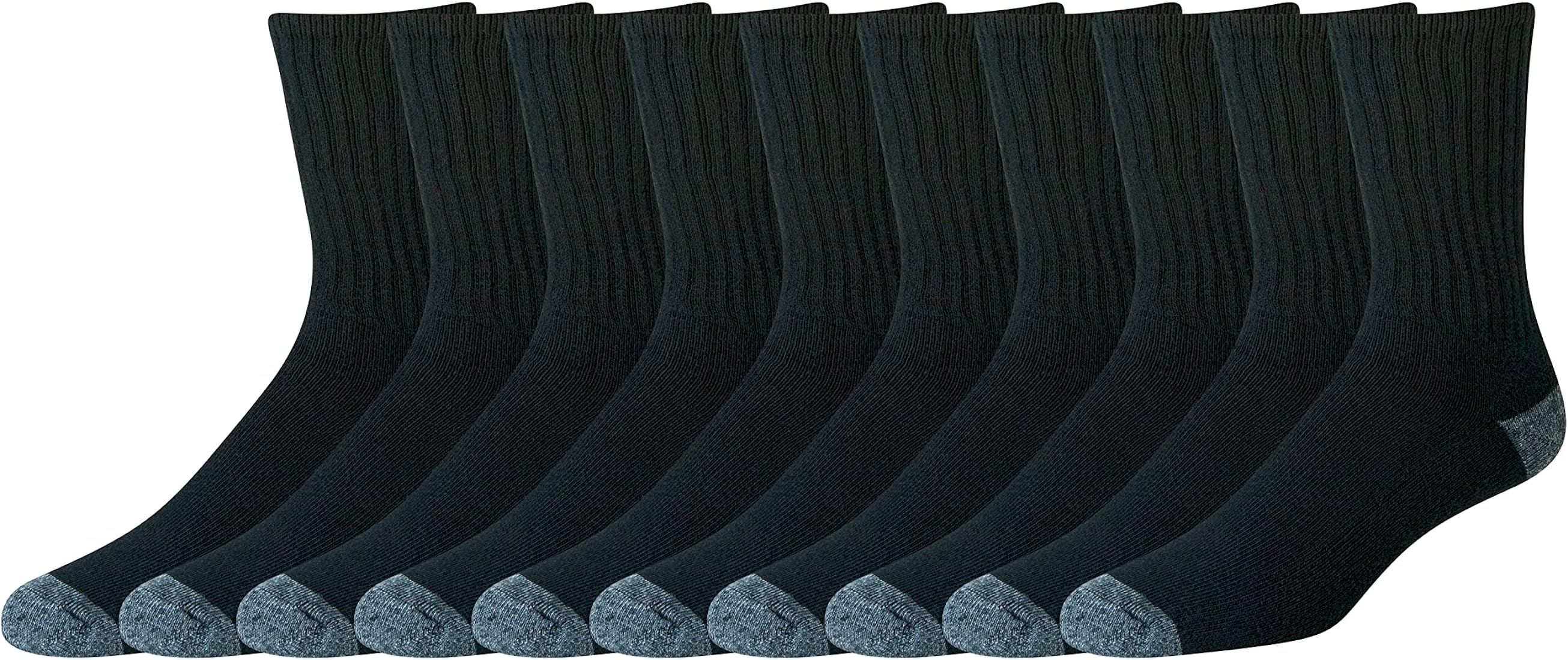 Amazon Essentials Men's Cotton Half Cushioned Crew Socks, Pack of 10 | Amazon (US)