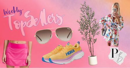 Weekly top sellers - Hokas, Lulu skort Olive tree, floral dress, aviator sunglasses 

#LTKfindsunder100 #LTKActive #LTKfindsunder50