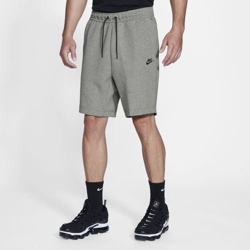 Nike Tech Fleece Shorts - Men's - Dark Grey Heather / Black, Size S | Eastbay