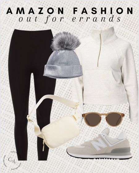 Amazon outfit inspo for errands🖤 this half zip is so cozy! 

The gym people, the drop, new balance, sneakers, tennis shoes, leggings, workout clothes, beanie, toboggan, hat, belt bag, fanny pack, half zip sweater, sun glasses, fit check, Womens fashion, fashion, fashion finds, outfit, outfit inspiration, clothing, winter fashion, summer fashion, spring fashion, wardrobe, fashion accessories, Amazon, Amazon fashion, Amazon must haves, Amazon finds, amazon favorites, Amazon essentials #amazon #amazonfashion

#LTKmidsize #LTKfindsunder50 #LTKstyletip