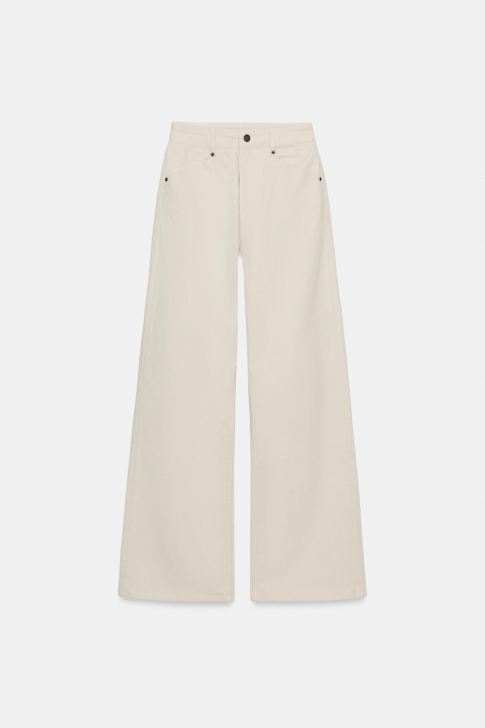 ZW COLLECTION WIDE-LEG HIGH-WAIST JEANS | Zara US
