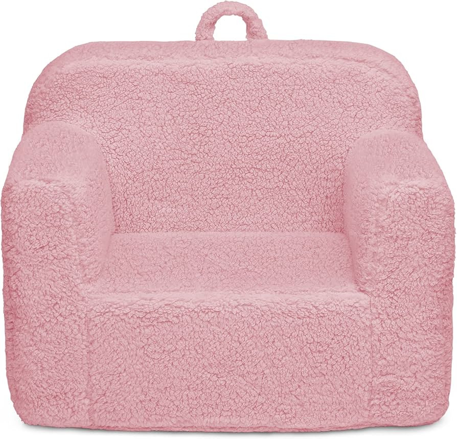 Delta Children Cozee Sherpa Chair, foam, Pink | Amazon (US)