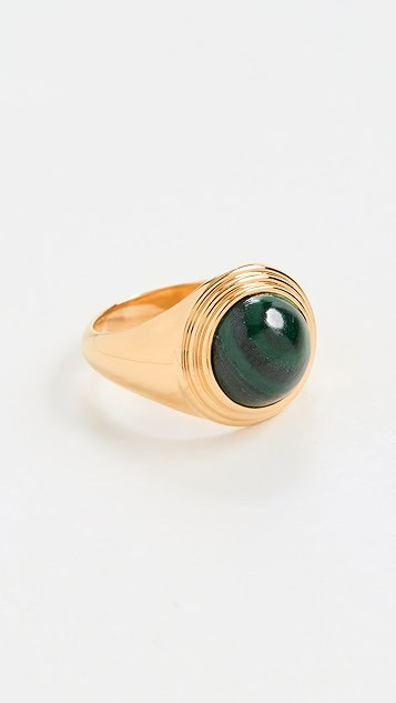 Gold Malachite Sphere Ring | Shopbop
