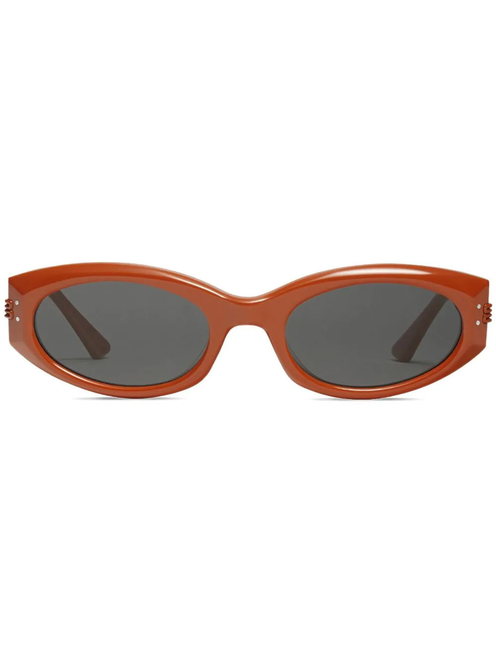 Gentle Monster rectangle-frame glossy-finish sunglasses - Brown | Farfetch Global