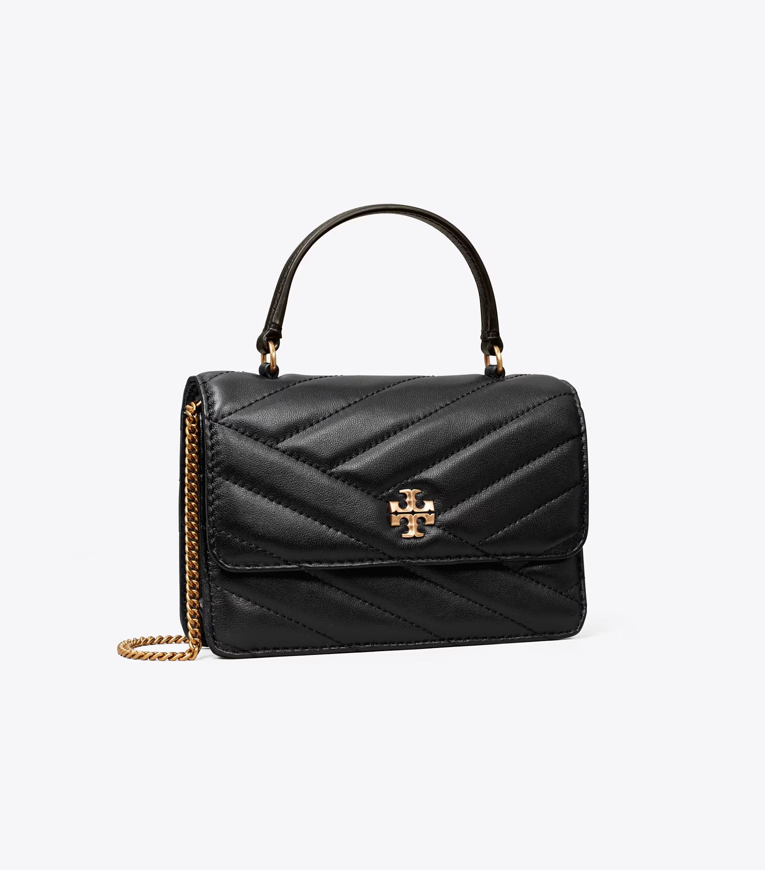 Mini Kira Chevron Top Handle Chain Wallet: Women's Designer Mini Bags | Tory Burch | Tory Burch (US)