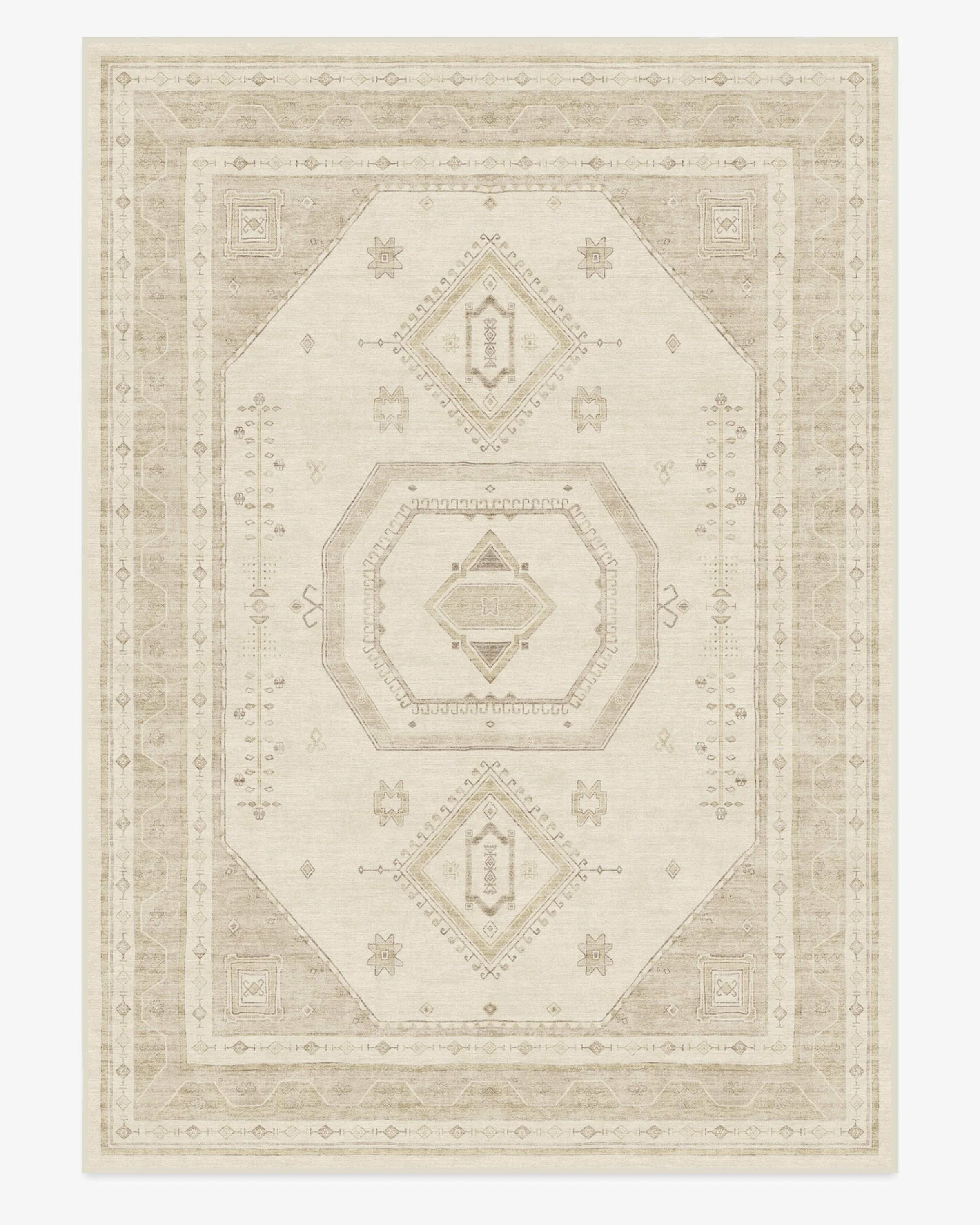 Shira Ivory & Natural Rug | Ruggable