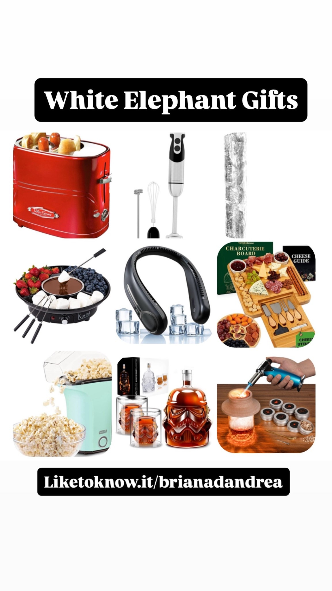 I’ve narrowed down my #top9 White Elephant Gifts this holiday season! So many good ones!! #whiteelephant 🤍

#LTKGiftGuide #LTKCyberWeek #LTKHoliday