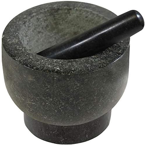 Gorilla Grip Heavy Duty, Unpolished Granite Mortar and Pestle Set, Holds 2 Cups, Stone Grinder Bo... | Amazon (US)