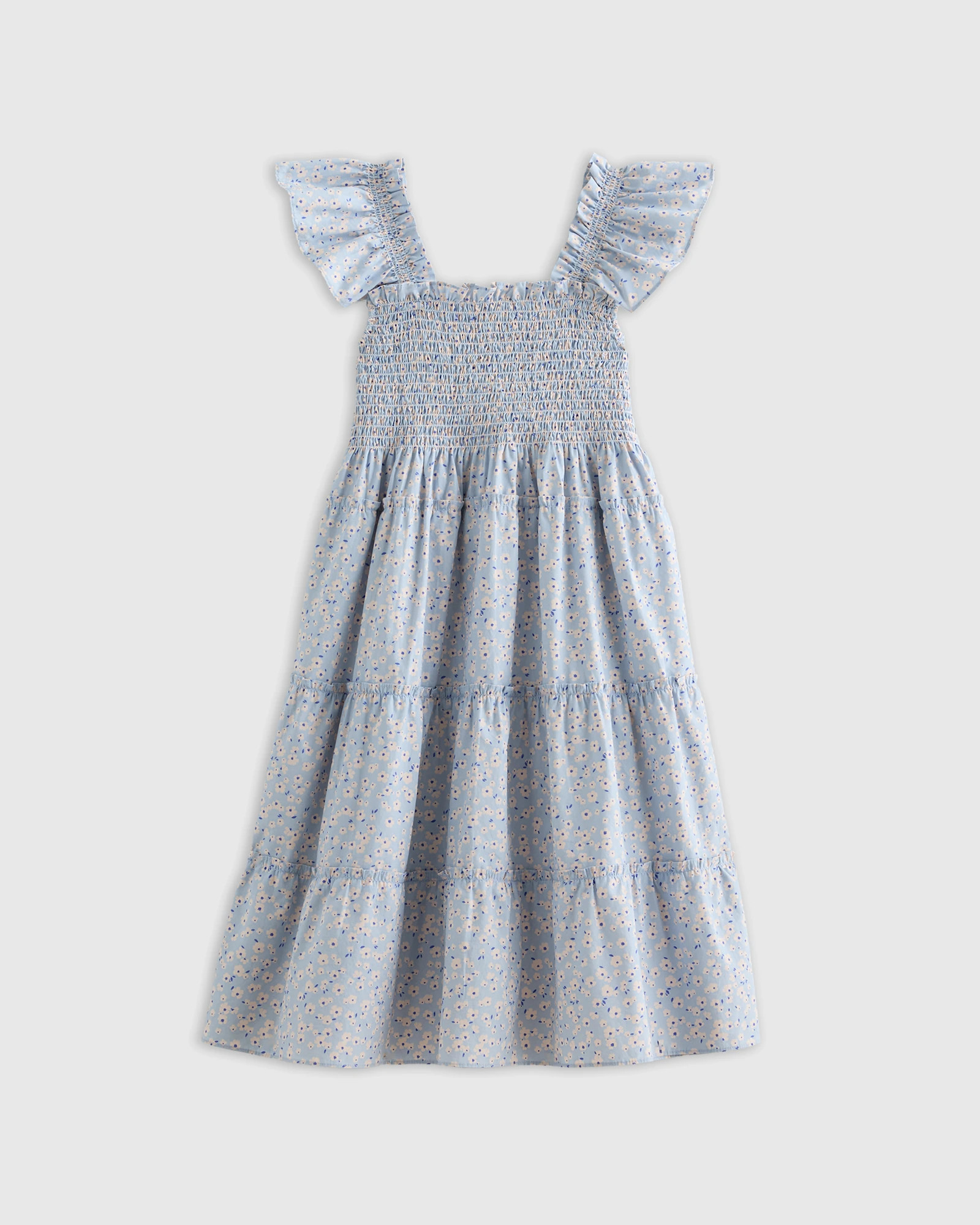 100% Organic Cotton Poplin Smocked Dress | Quince