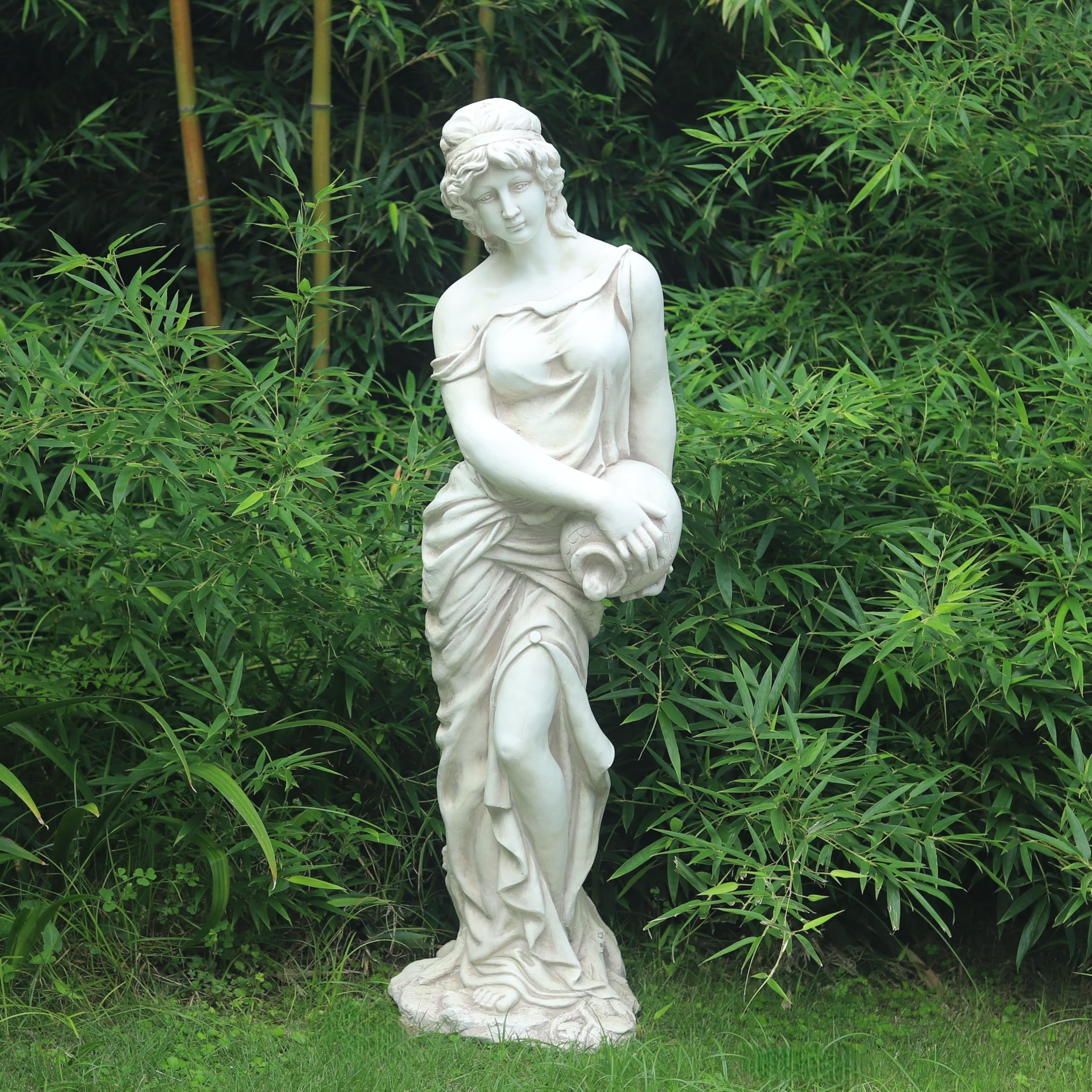 Large Greek Goddess Statue Dinoe 46‘’ High Divine Water Women Titaness Greek Mythology Garden... | Amazon (US)