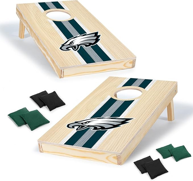 Wild Sports NFL Football Portable Size 1' x 2' Solid Wood Cornhole Set with Direct Print HD Team ... | Amazon (US)