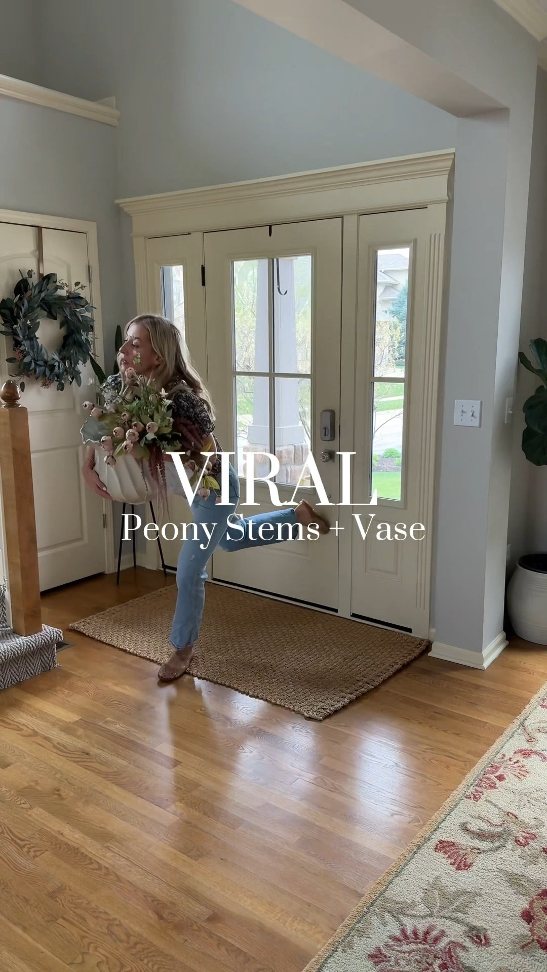 The viral peonies and the most beautiful vase!  The vase is huge!  It does come in a smaller size as well.  

#LTKdayinmylife #LTKHome #LTKSeasonal